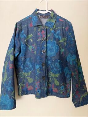 RARE! Vintage New Direction Denim shirt Jacket size L